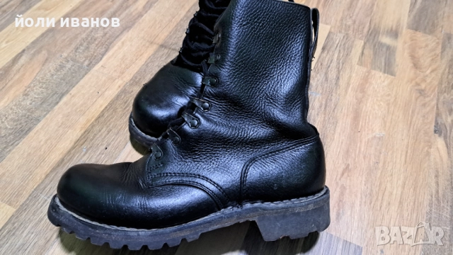 Военни кожени обувки нови,шити,44 1/2, снимка 2 - Мъжки ботуши - 52888281