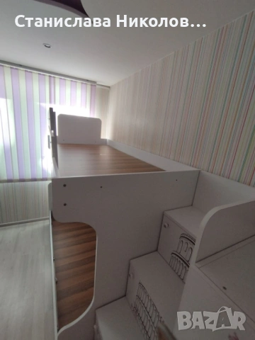 Двуетажно детско легло с гардероб , снимка 6 - Мебели за детската стая - 53099288