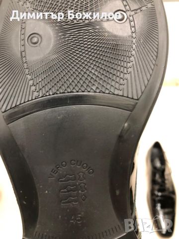 Официални мъжки обувки черен лак 45н., снимка 2 - Официални обувки - 45707743