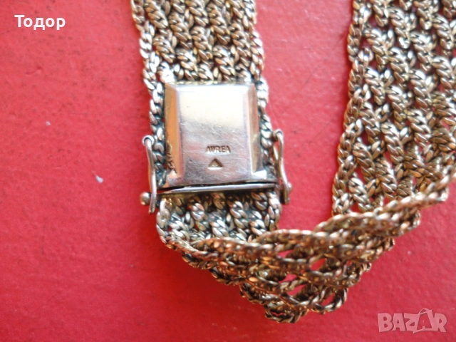 Италианска позлатена гривна Aurea AB, снимка 7 - Гривни - 53301572