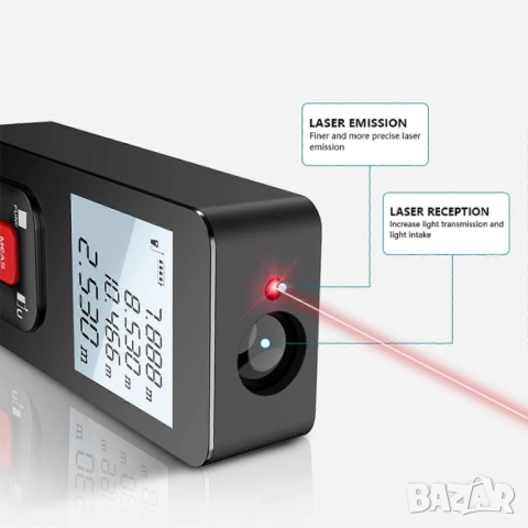 Презареждаща се акумулаторна лазерна ролетка HILDA 50м, 120м, снимка 4 - Други инструменти - 53592928