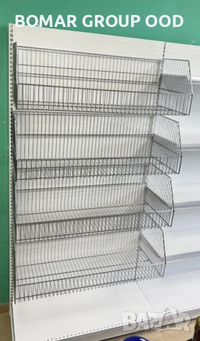 Крайстенен стелаж за хляб с телен рафт (кошница), снимка 2 - Стелажи и щандове - 52334446