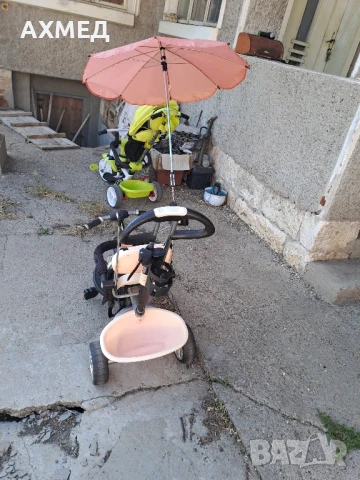 Триколка със сенник и родителски контрол, снимка 3 - Детски велосипеди, триколки и коли - 50866450