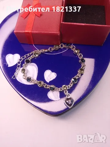 Гривна с кристали , снимка 3 - Гривни - 49642624