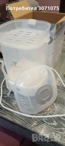 CANGAROO Електрически стерилизатор PRESTO СИВ + сушилник за бебешки принадлежности kikka boo, снимка 4 - Стерилизатори - 52028364