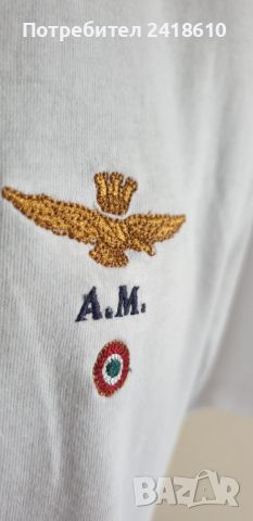 Aeronautica Militare Cotton Mens Size 50/L  ОРИГИНАЛ! 2бр. Мъжки Тениски!, снимка 9 - Тениски - 45251852