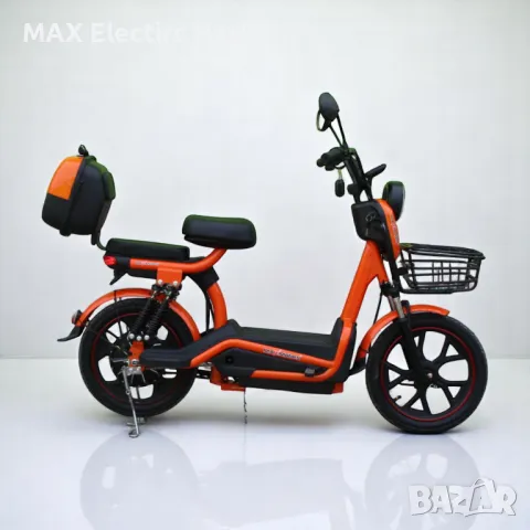 Електрически скутер с педали MaxMotors EBZ 18 750W/48V/20Ah - ORANGE, снимка 6 - Мотоциклети и мототехника - 50015653
