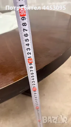 Кръгла, дървена, трапезна маса, снимка 3 - Маси - 50020264
