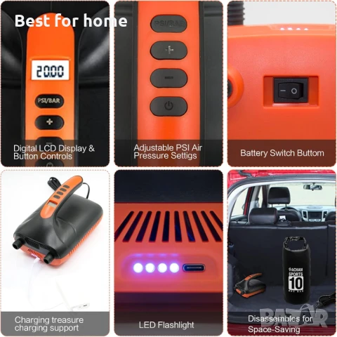 furein Акумулаторна помпа Sup с двустепенна функция , снимка 5 - Друга електроника - 50747964