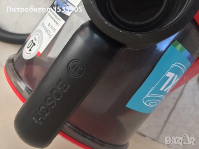 Серия 6 Прахосмукачка без торбичка Червена, снимка 8 - Прахосмукачки - 51379003