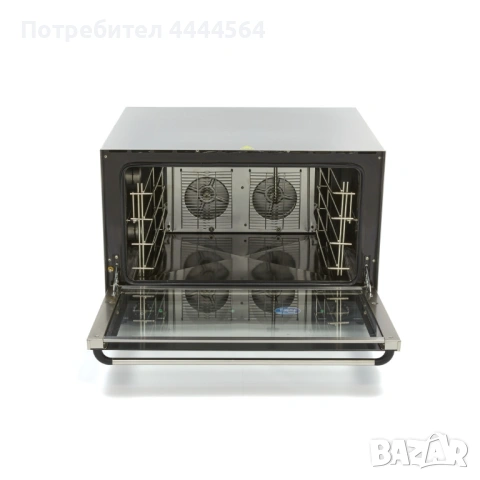 Професионална конвекторна фурна – 400V, 6,4 kW, с двойно остъкление и аналогов контрол, снимка 6 - Обзавеждане на кухня - 53777707