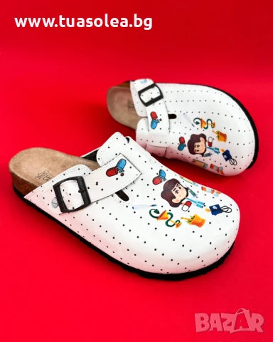 🥁 Намаление - Ортопедични чехли със стелка от естествен велур | Марка Tuasolea, снимка 1