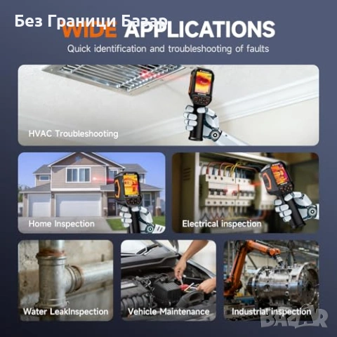 Нова Инфрачервена термокамера FOXWELL 2D/3D PC анализ лазер LED IP54, снимка 9 - Друга електроника - 53685894