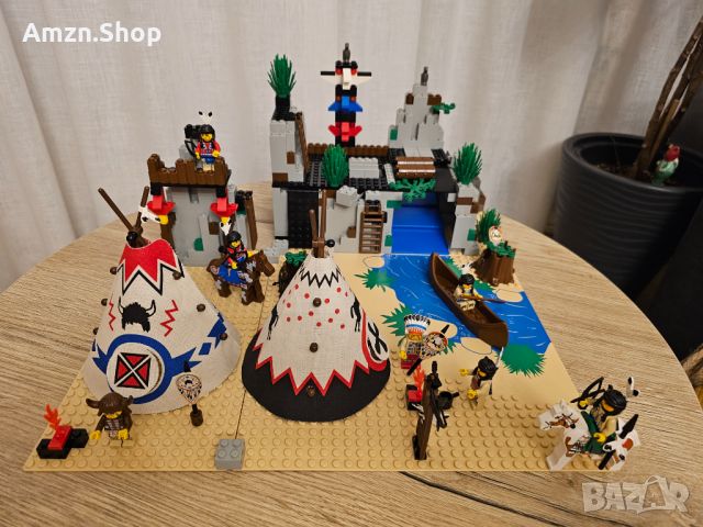 Lego 6766 Rapid River Village Уестърн Индианци, снимка 4 - Колекции - 45481117
