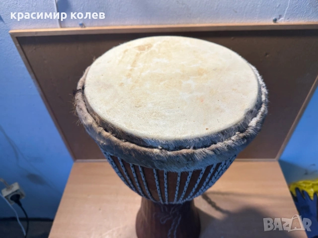африкански барабан тип "Джембе", снимка 2 - Ударни инструменти - 53436502