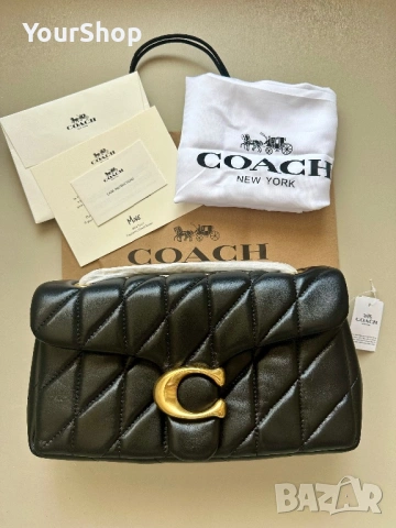Дамска чанта Coach Tabby Shoulder Bag 26 в черен цвят