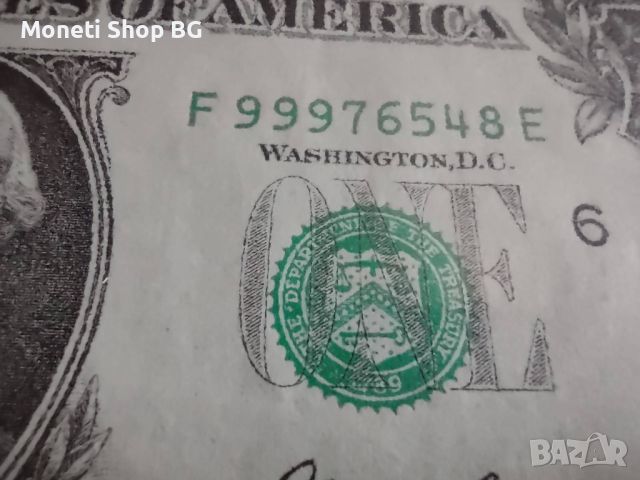 Уникално пано от 4бр. банкноти 1 долара , снимка 4 - Нумизматика и бонистика - 46475243