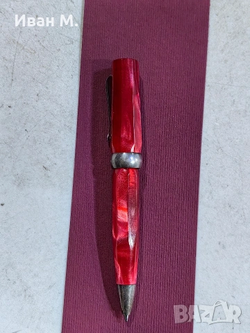 стара химикалка Montegrappa със сребро, снимка 2 - Антикварни и старинни предмети - 53352016