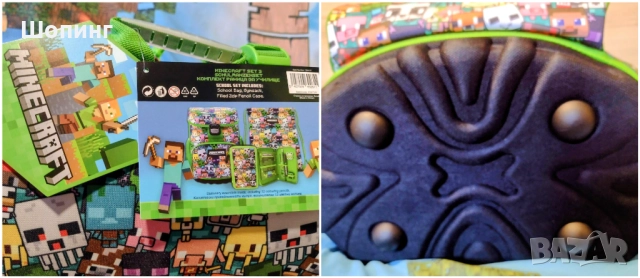 НОВА Ученическа раница Minecraft Ergonomic , снимка 8 - Раници - 51695585