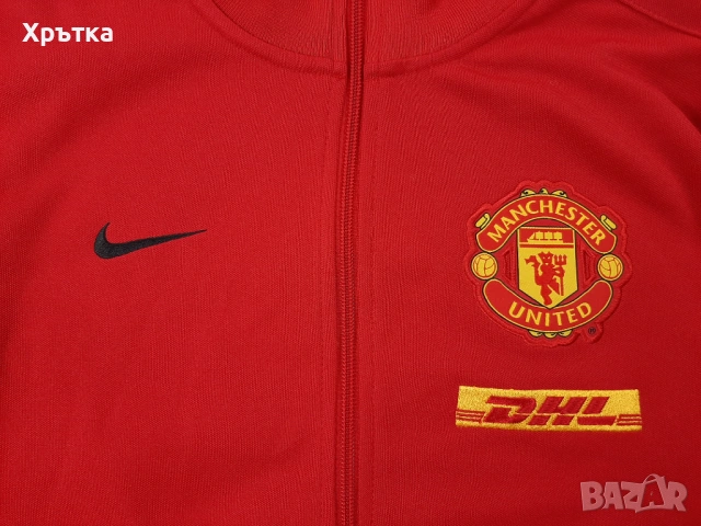 Nike Manchester United - Оригинално мъжко горнище размер S, снимка 7 - Спортни дрехи, екипи - 53927657