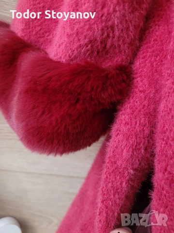 Преходно палто бордо , снимка 3 - Палта, манта - 53585123