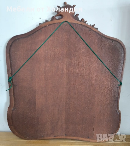 Голямо кристално огледало с дърворезба, снимка 12 - Огледала - 53099838