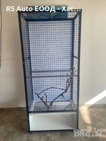 Клетка за птици - ръчно производство , снимка 2 - За птици - 50690404