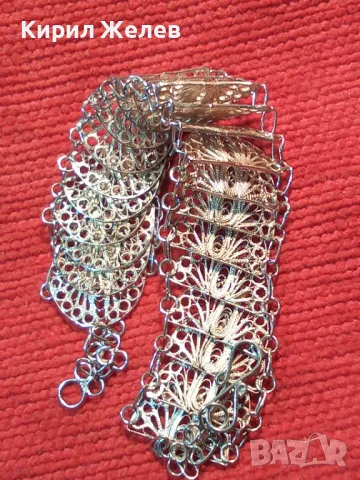 СТАРА НЕЖНА ФИЛИГРАННА СРЕБЪРНА ГРИВНА СРЕБРО 925 РЕТРО БИЖУ ФИНА МАЙСТОРСКА РЪЧНА ИЗРАБОТКА 47940, снимка 15 - Антикварни и старинни предмети - 48476539