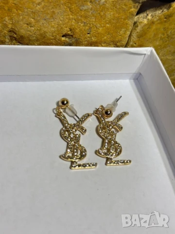 обеци fendi ysl saint laurent gucci louis vuitton , снимка 6 - Обеци - 50653354