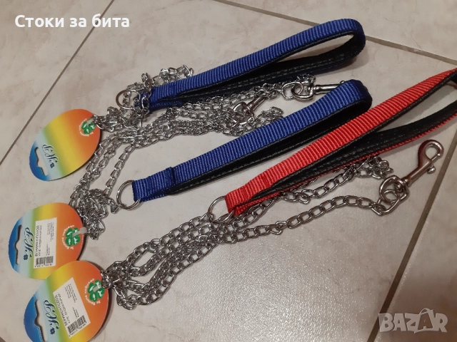 Метален повод за куче средна порода, снимка 3 - За кучета - 51972717