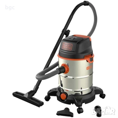 НОВА Прахосмукачка за мокро и сухо почистване Black&Decker BXVC30XDE, 1600W, 30 - 24 месеца гаранция