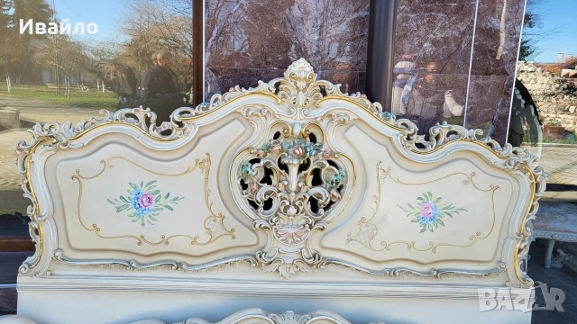 Италианска барокова спалня 026, снимка 2 - Спални и легла - 52565088