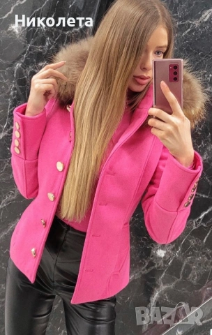 Зимно кашмирено палто от Alessa, снимка 3 - Палта, манта - 53075131