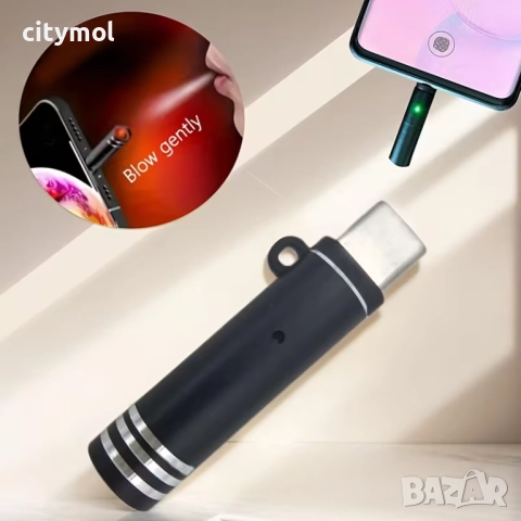 Електрическа запалка USB C, ветроустойчива, за телефон и др., снимка 3 - Запалки - 52696496