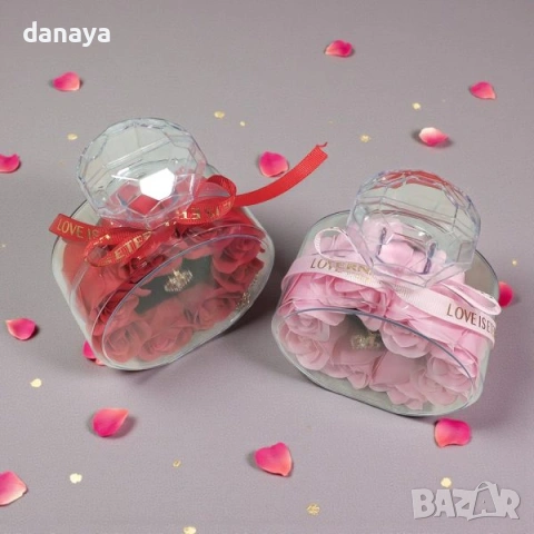 6382 Подаръчен комплект колие с рози в бутилка, снимка 3 - Декорация за дома - 53334139