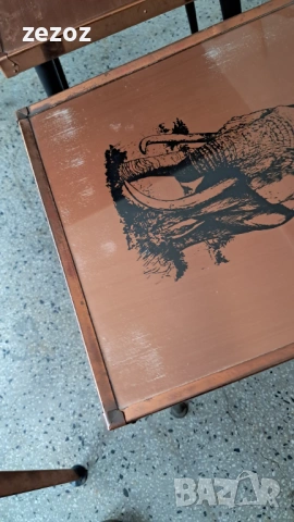 Маси комплект 3 бр.медни, снимка 8 - Маси - 53034375