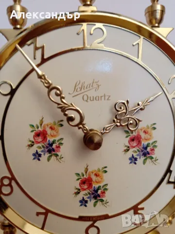  Настолен часовник с колба SCHATZ, снимка 10 - Антикварни и старинни предмети - 50336061