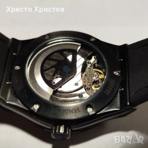 Мъжки луксозен часовник Hublot Tourbillon Skeleton Open case , снимка 6 - Мъжки - 47112530