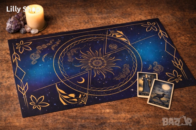 Таро подложки от винил синя в 11 варианта 60х40см