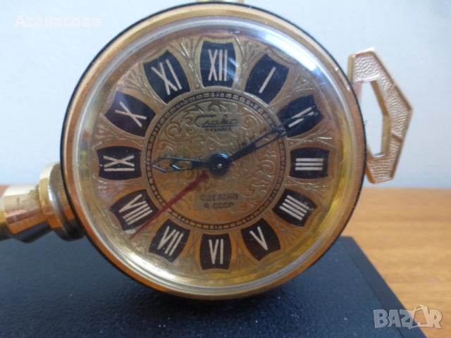 Рядък будилник часовник Слава "Ключът на Москва" 5, снимка 2 - Антикварни и старинни предмети - 52791198