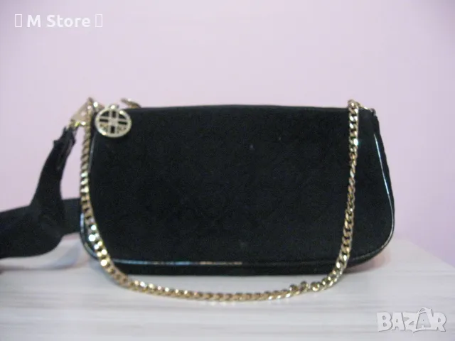 Silvio Tossi официална дамска мини чанта естествен велур и лак, снимка 3 - Чанти - 49979049