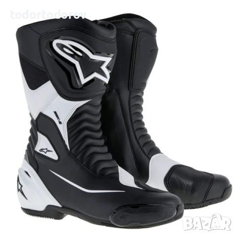 Топ цена Мото Ботуши ALPINESTARS SMX-S White/Black ,всички протектори, снимка 1
