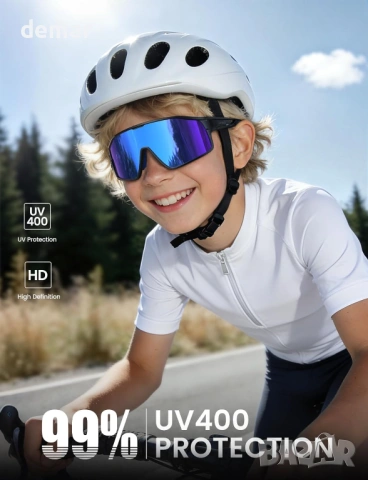 Детски поляризирани спортни слънчеви очила Lamicall за момчета и момичета, UV400 защита, 22 грама, снимка 2 - Други - 53531395