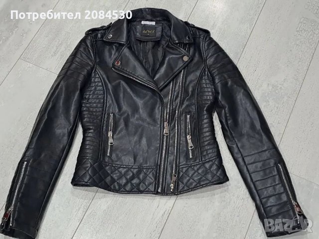 Дамско кожено яке -,,S", снимка 11 - Якета - 49620042