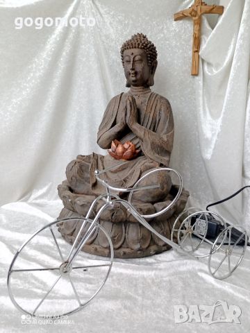 Стар фонтан, шадраван Буда, лотус, работещ, снимка 8 - Други стоки за дома - 45687054