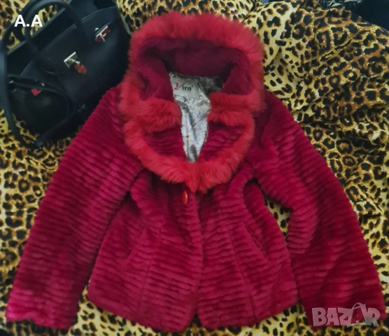 Дебело еко палто ,40лв., снимка 2 - Палта, манта - 52827958