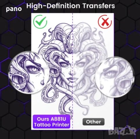 Термален тату принтер, снимка 9 - Друго оборудване - 52838552