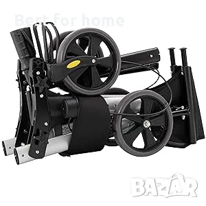 Ролатор за ходене и количка 2 в 1 лека и сгъваема от KESSER, снимка 12 - Инвалидни колички - 49866778