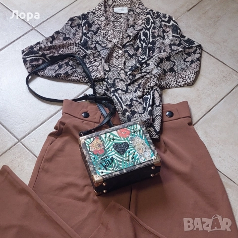 Дамски сет панталон и риза, снимка 2 - Комплекти - 52341937