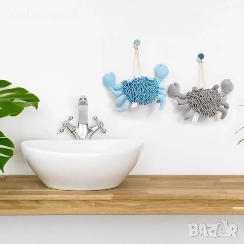 2в1 Плюшена играчка Рак – Играчка и Кърпа за ръце , снимка 5 - Плюшени играчки - 51533789